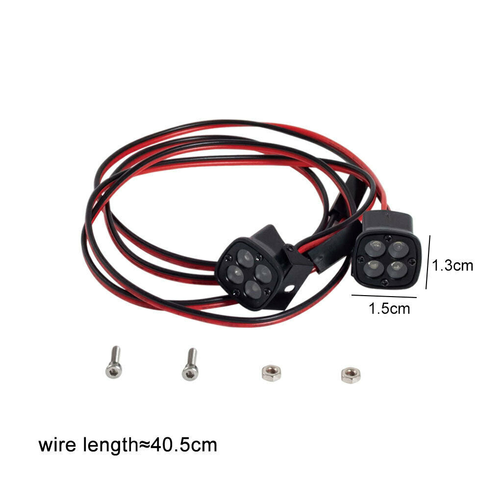 1/10 RC Car LED Lights Replace for Axial SCX10 90046 Traxxas TRX-4 TRX6 D90