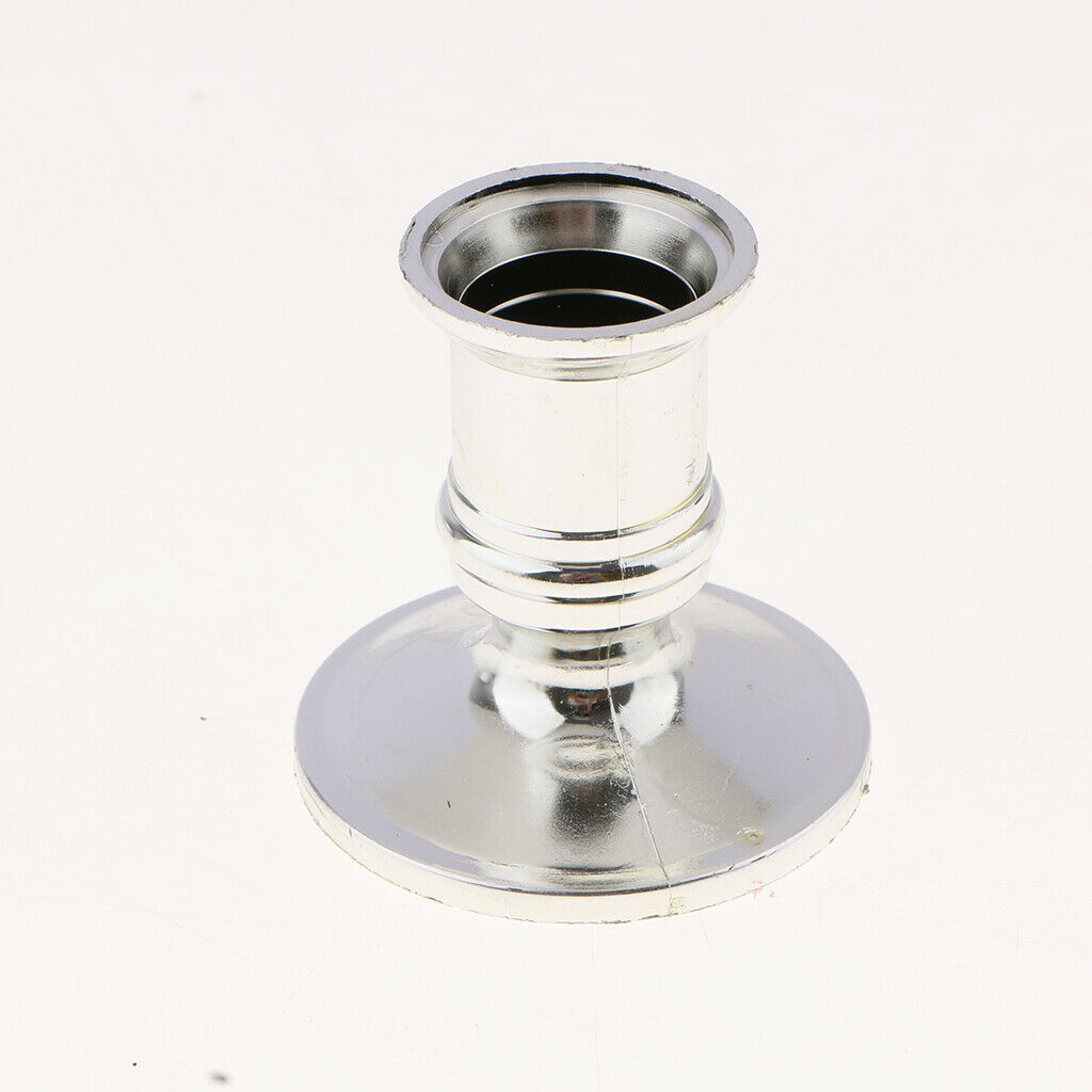 10x Traditional Plastic Dinner Candle  Candle Base Holder