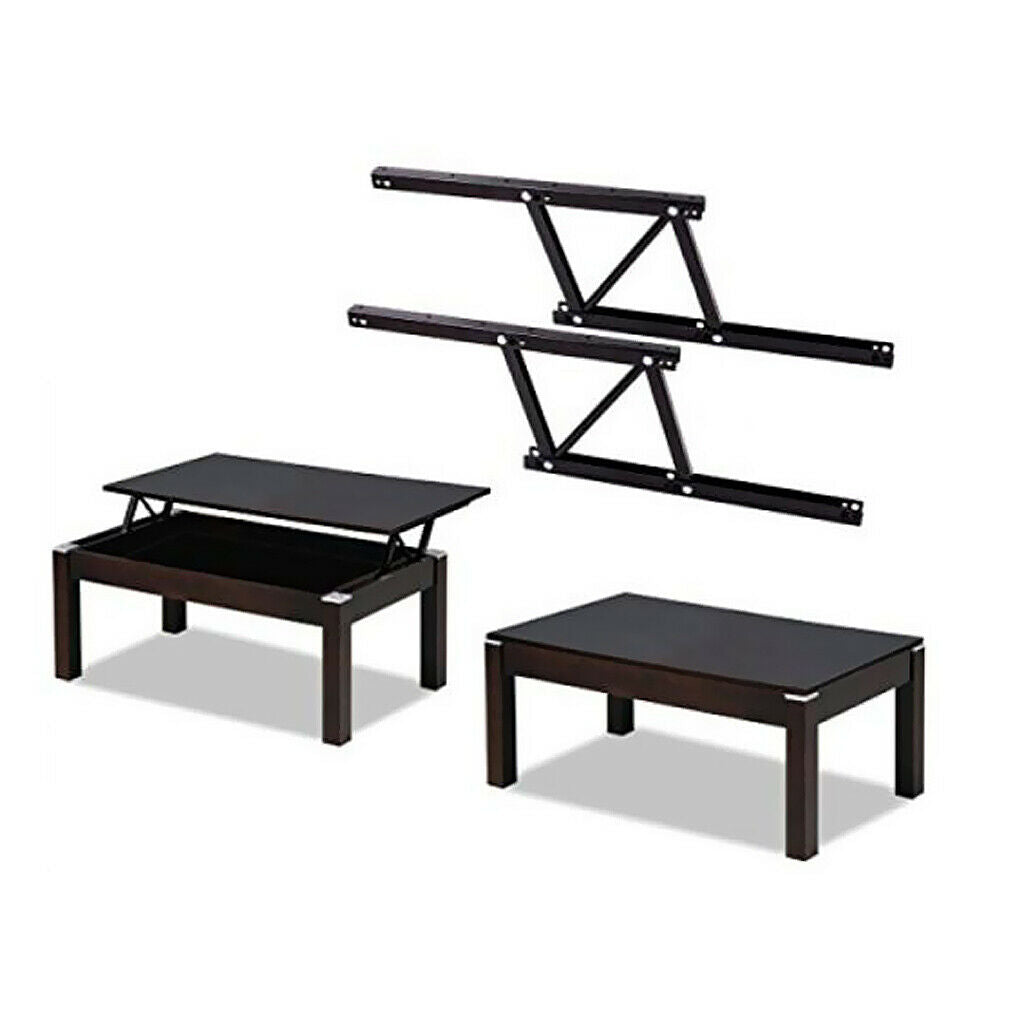 Lift up Coffee Table Desk Mechanism Hardware Hinge Spring Stand Set