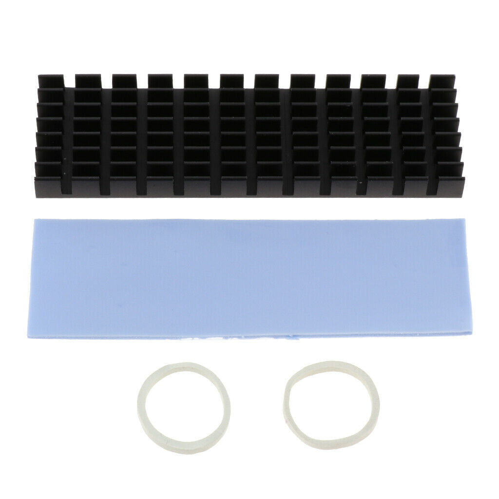 2 lot M.2 NGFF NVMe 2280 SSD Aluminum Heat Sink Cooler Heatsink Radiator