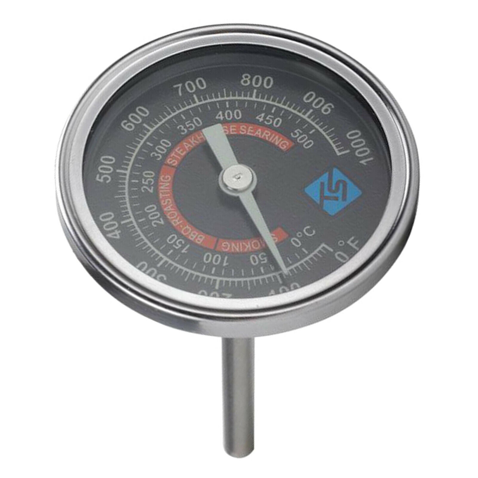 Celsius Stainless Steel BBQ Smoker Grill Thermometer Temperature Gauge Barbecue