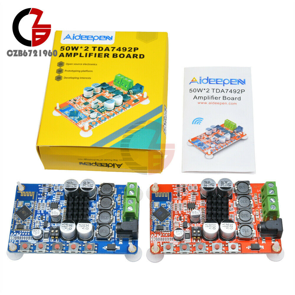 Aideepen TDA7492P 50W+50W Bluetooth 4.0 Audio Receiver Digital Amplifier Board