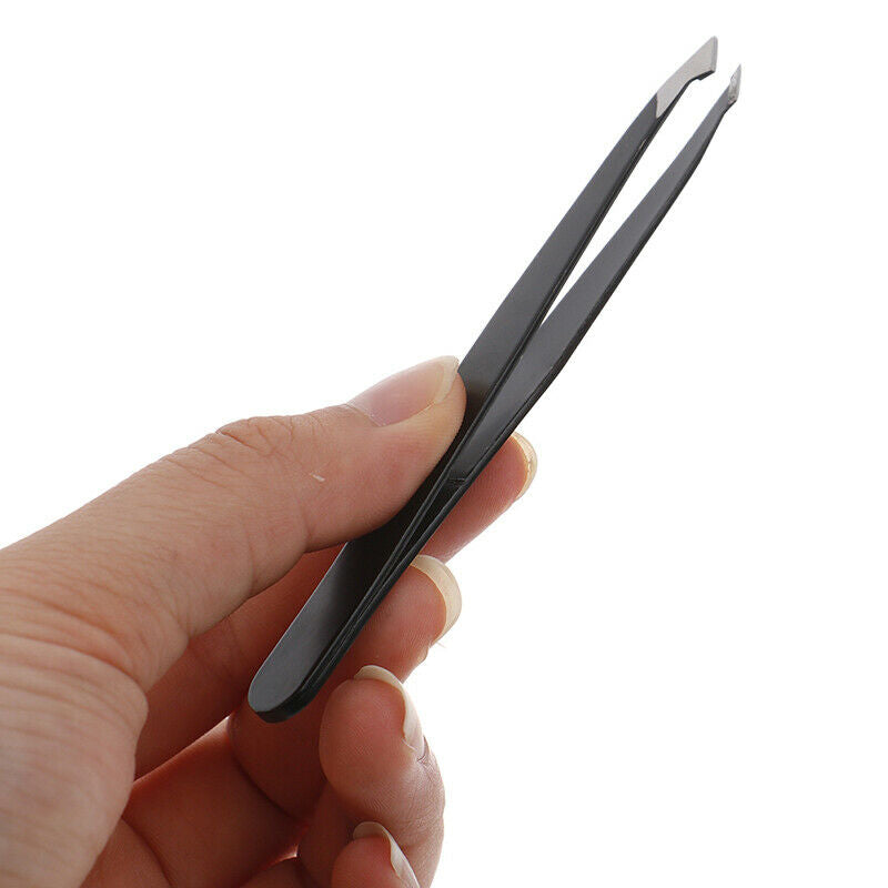 6-piece professional stainless steel eyebrow tweezers set tool with boxBDAU