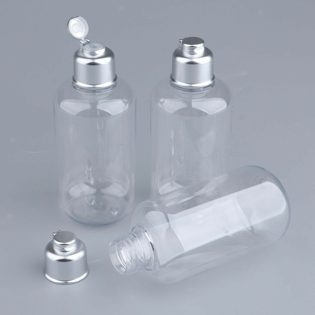 6Pcs Empty Makeup Lotion Toner Bottles Travel Refillable Container 200/300ml