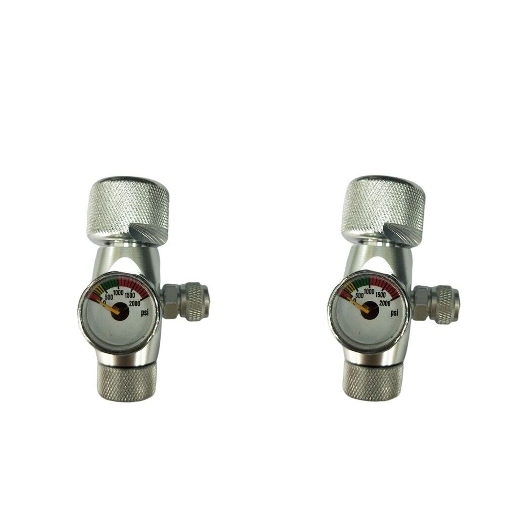 2pc CO2 Regulator Easy Use Decompression Gauge Bubble Counter for Fish Tank