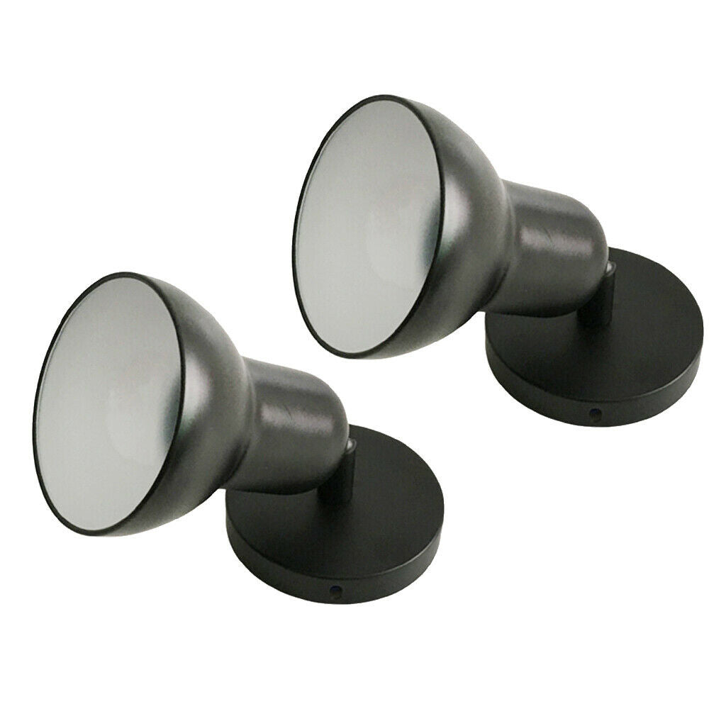 Set of 2 Wall Light Holder Adjustable Lamps Holder Bedroom Shop Garage Decor