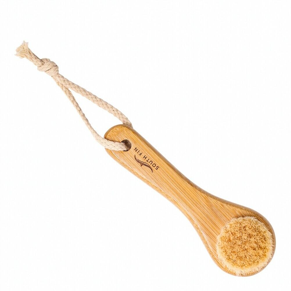 Bamboo Handle Wash Cleansing Brushes Dry Face Clean Brush For Facial Exfoliation