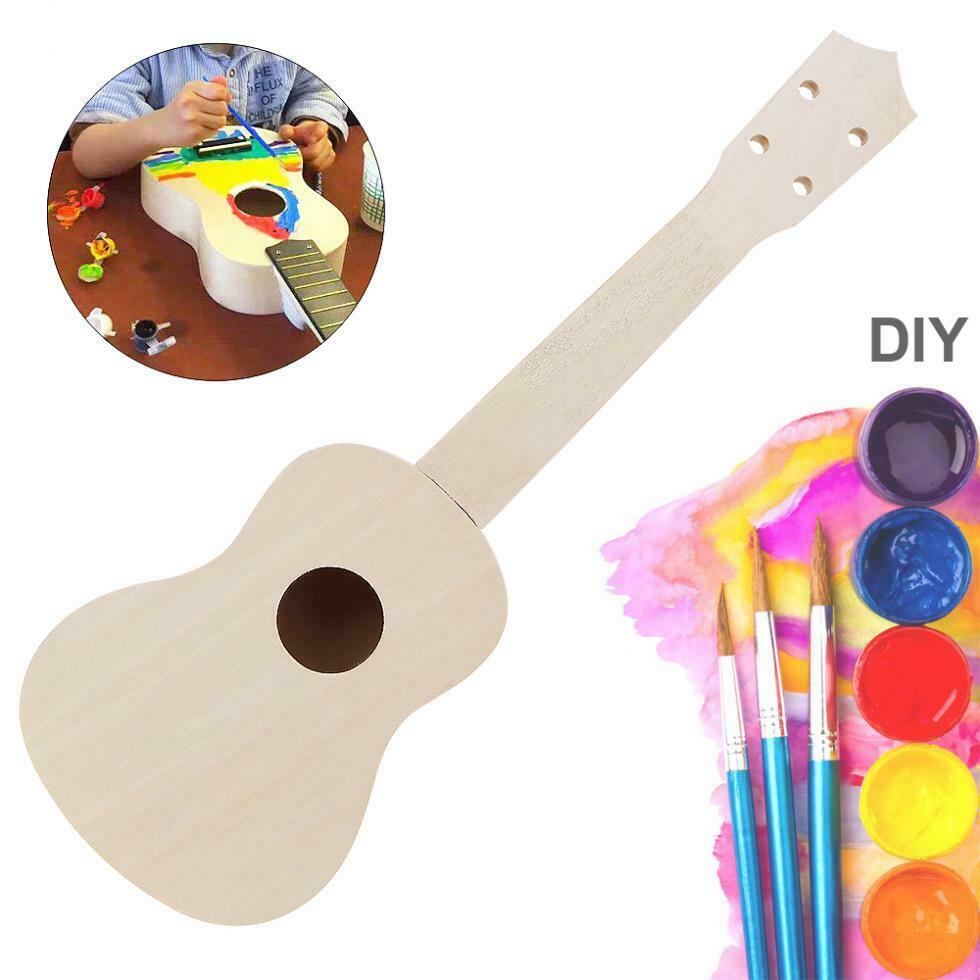 Ukulele DIY Kit Soprano Hawaii Guitar Handwork Parents-Child Painting Campaign
