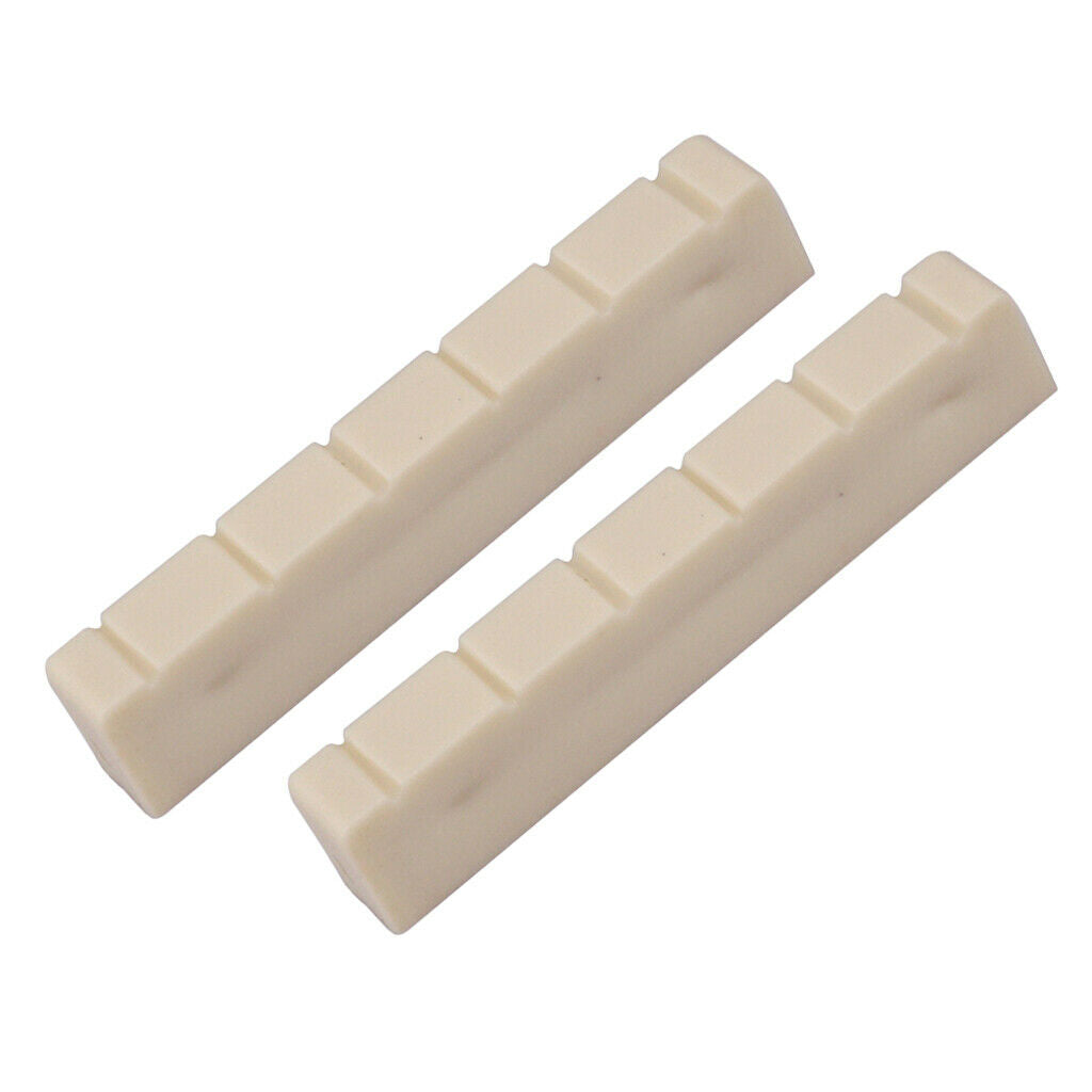 2Pack Plastic Bone Classical Guitar Nut 48mm 6 Strings Classic Guitar NEW
