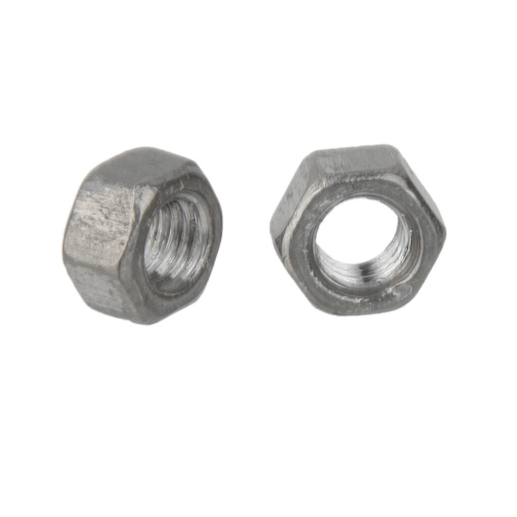 10pcs M5*4 Titanium Alloy Nuts Fits Metric Hex Bolts Screws Lock