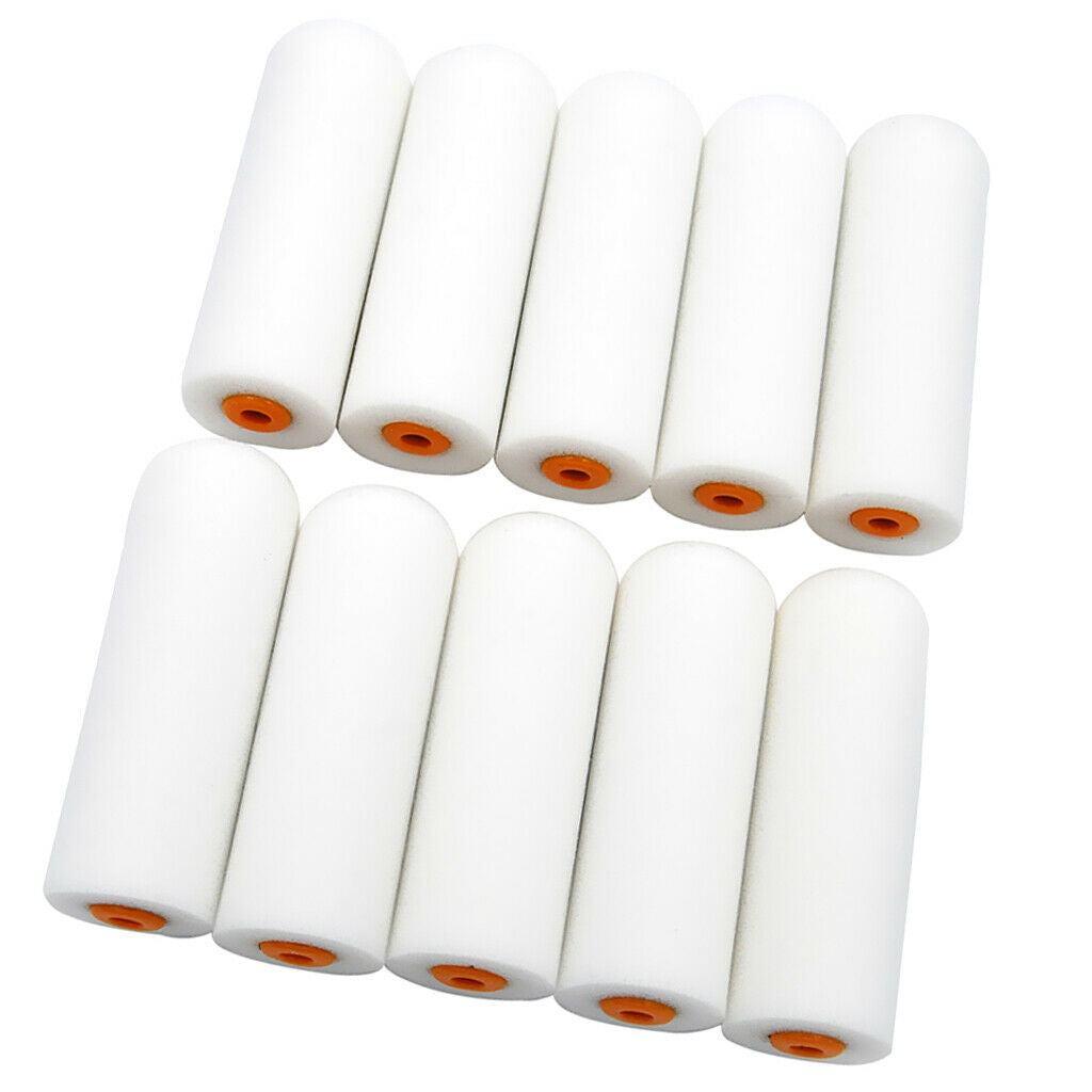 20PCS MINI FOAM PAINT ROLLER SLEEVES PAINTING DECORATING 4" SPONGE ROLLERS