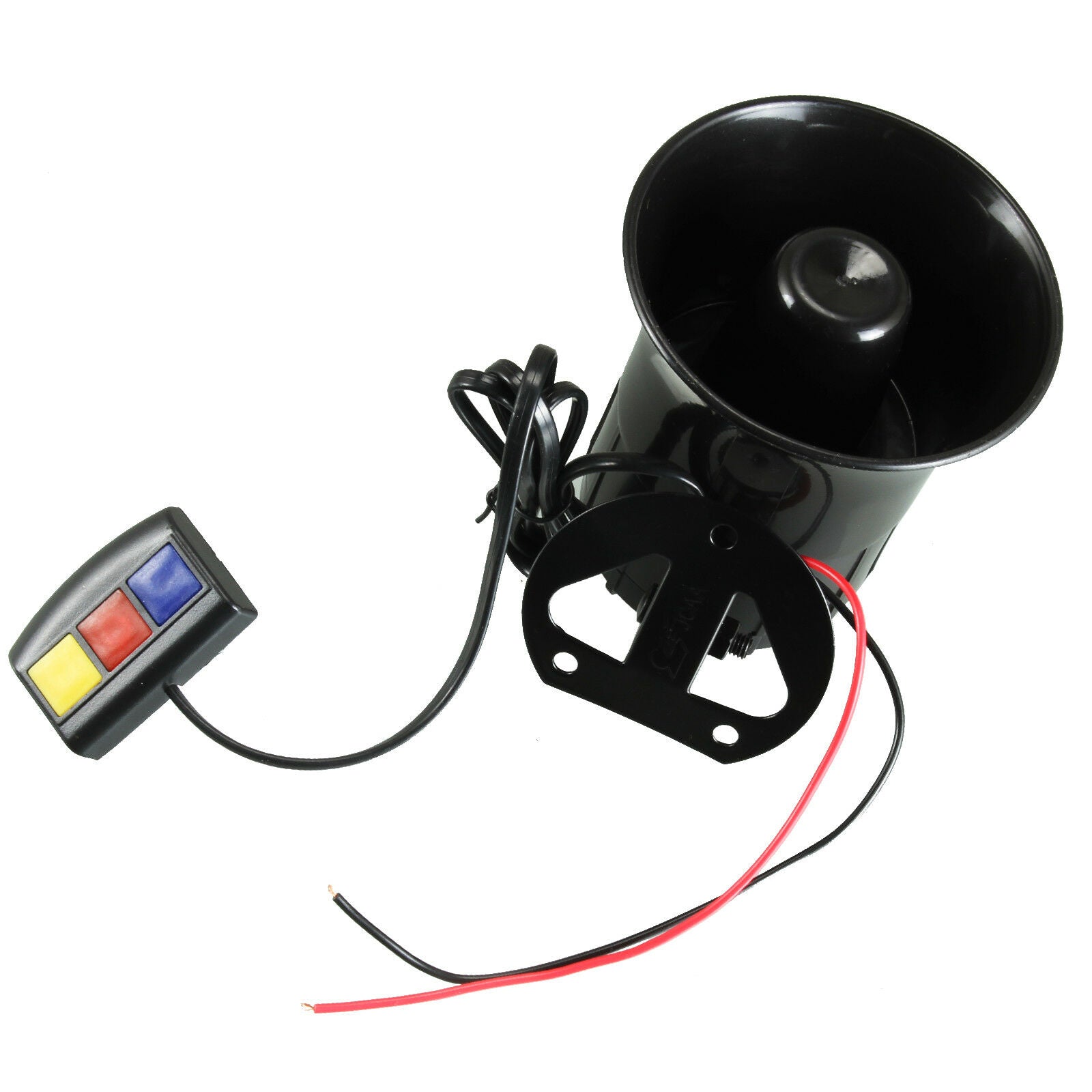 Very Loud 12V/30W Moto Car Van Siren Horn Alarm PA System 3 Different Sound Tone