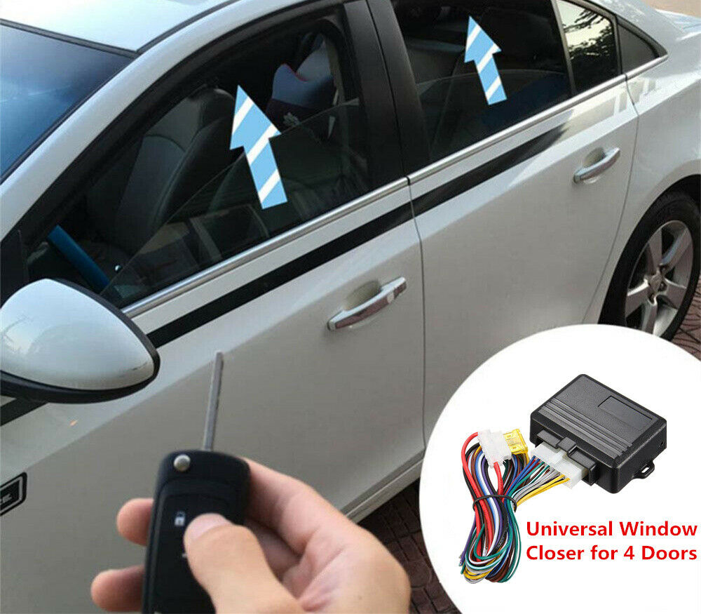 12V Auto Car Automatic Window Closer Power Window Roll Up Closer Alarm System-US