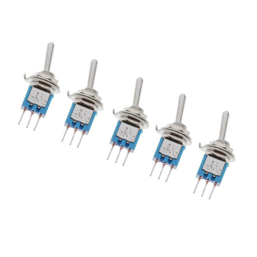 5x 3PDT Toggle Switch Momentary Rocker Switches Motor Dashboard Accessory