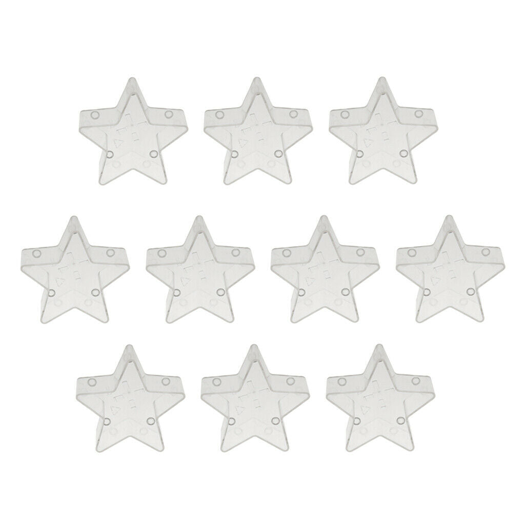200x Pre-waxed Candle Wicks and 10x Star Tealight Cup DIY Candle Making Mold