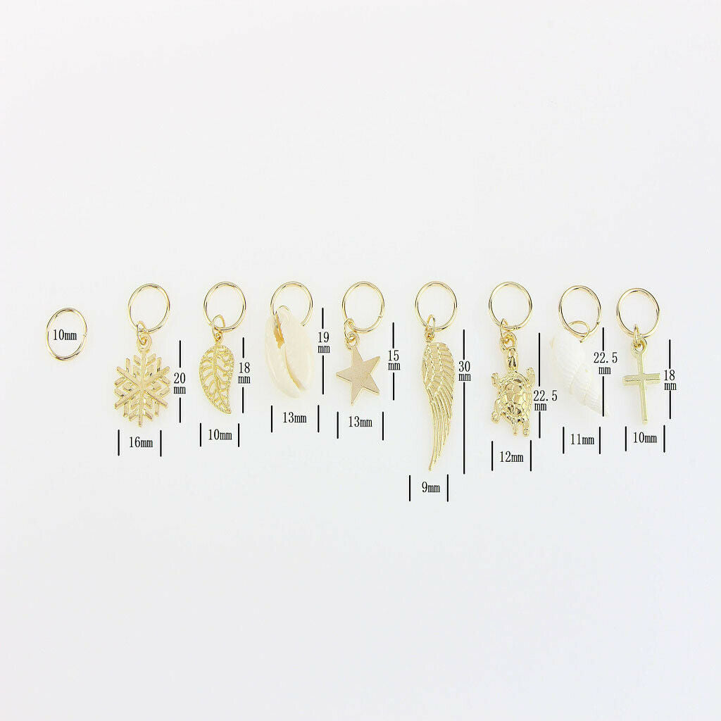 50 Pieces Wide  Compound DIY Hair Braiding Rings for Girls Hair
