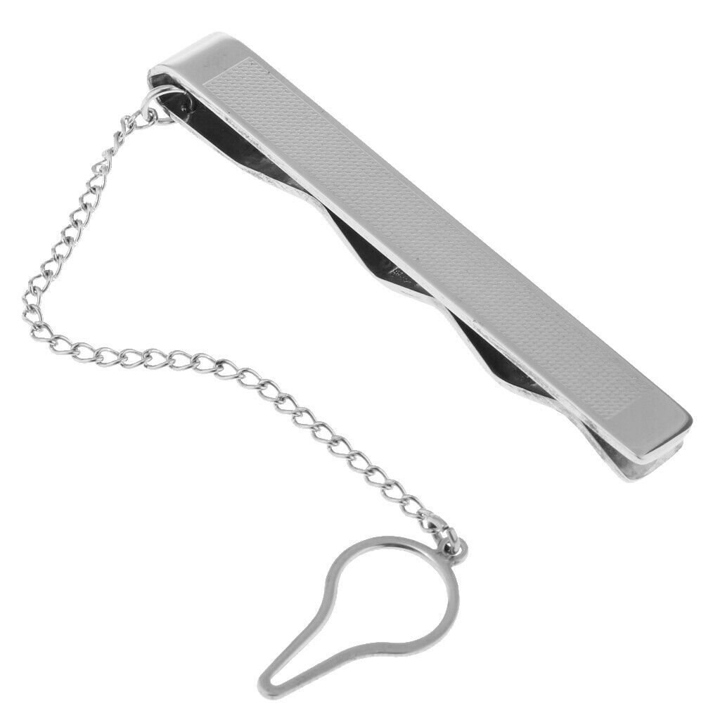 Classic Mens Stainless Steel Necktie Tie Clips Business Necktie Clips Sets 5