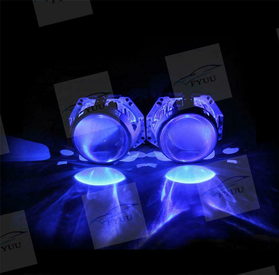 2Pcs/Lot RGB Blueteeth APP Demon Eye Car Headlight Bulb Kit LED Background Lamp