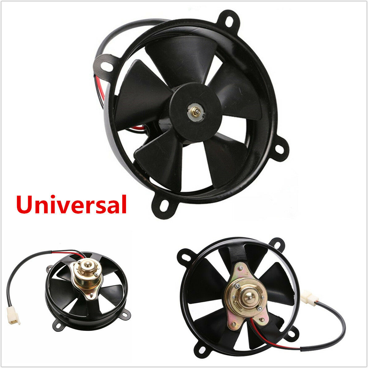 Motorcycle ATV Oil Cooler Water Cooler Iron Radiator Electric Cooling Fan 165mm