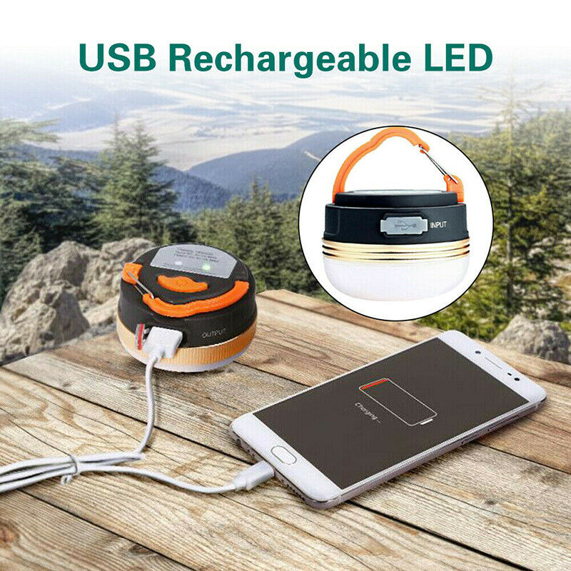Emergency USB LED Camping Hiking Light Tent Lantern Super Bright Magnet Outdoor