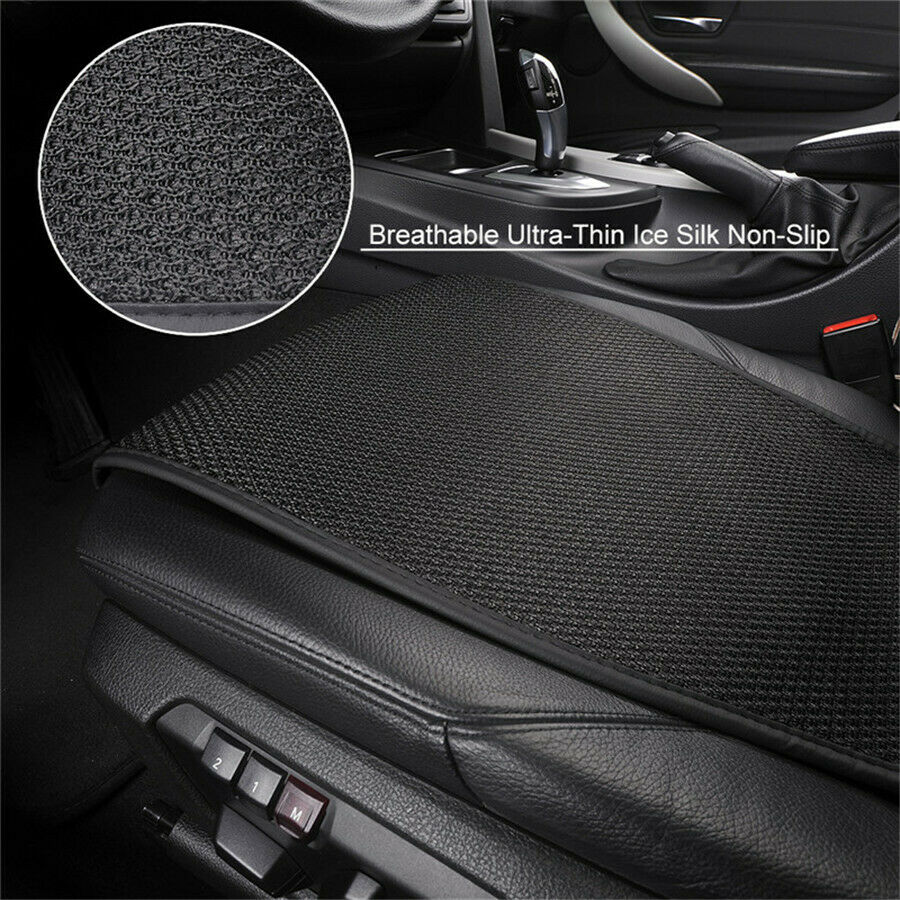 1 Pc Black Ultra-thin Breathable Ice Silk Small Waistline Car Seat Cushion Pad