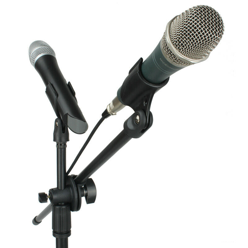 2 Pack Mic Clip Microphone Holder Clamp for Shure wa371 sm58 Handheld Wireless