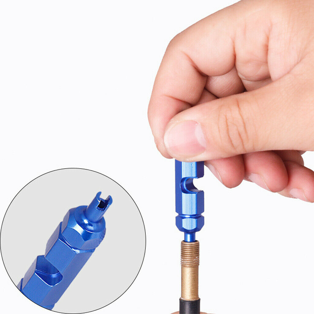 of 2 Valve Core Remover Wrench Bike Valve Disassembly Tool Universal Red
