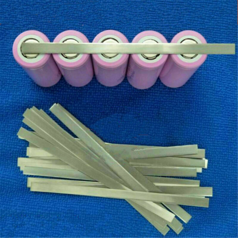 30pcs 0.1x4x100mm Nickel Plated Steel Strap Tape Strip for Battery Spot Welding