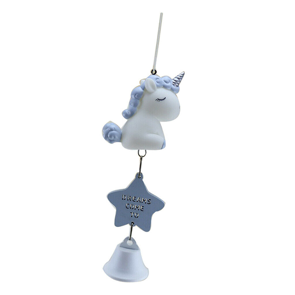 Cartoon Animal Wind Chime Windbell for Garden Yard Living Room Shop Blue