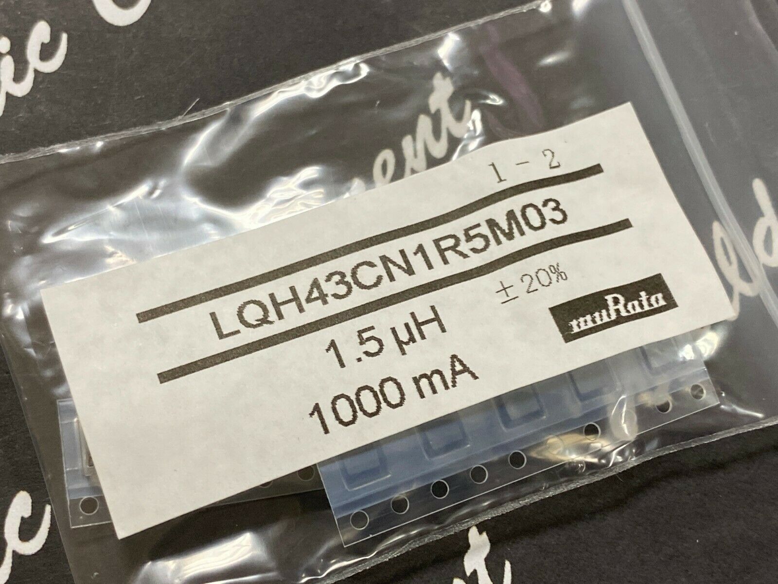 10pcs - muRata LQH43CN1R5M03 1.5uH 1000mA 20% SMD Inductor