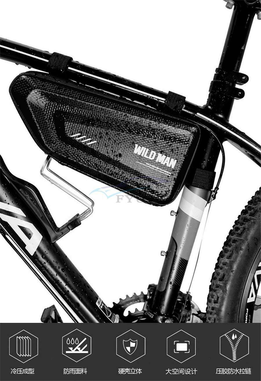1PCS 270 x 160 x 125MM Motorcycle Hard Shell Triangle Bag Side Bag Kit Universal