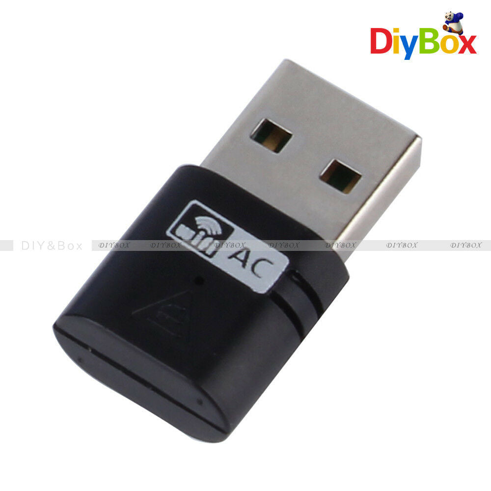 600Mbps Mini Wireless LAN WiFi USB Adapter AC 802.11ac/b/g/n Dual Band 5G&2.4G