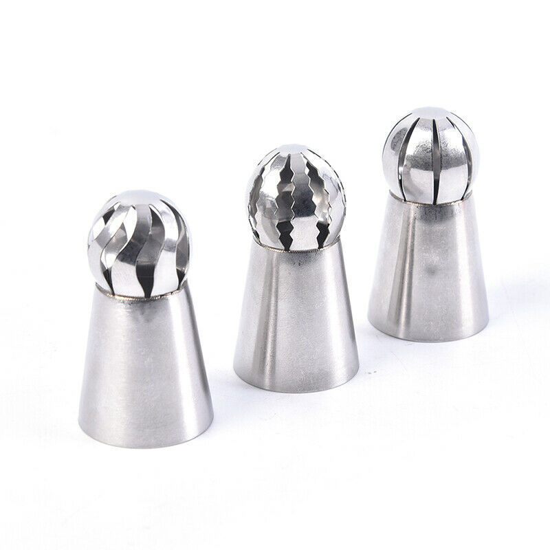 Hot Spherical Ball Stainless Steel Flower Cake Nozzles Icing Piping Decor.l8