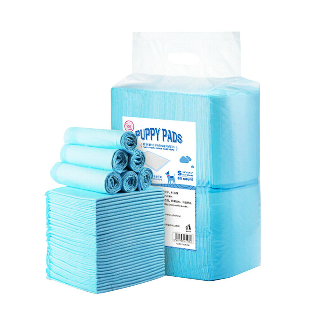 60 Pcs Puppy Dog Training Potty Pee Piddle Pads Ultra - Absorbent Pet Pee Pee