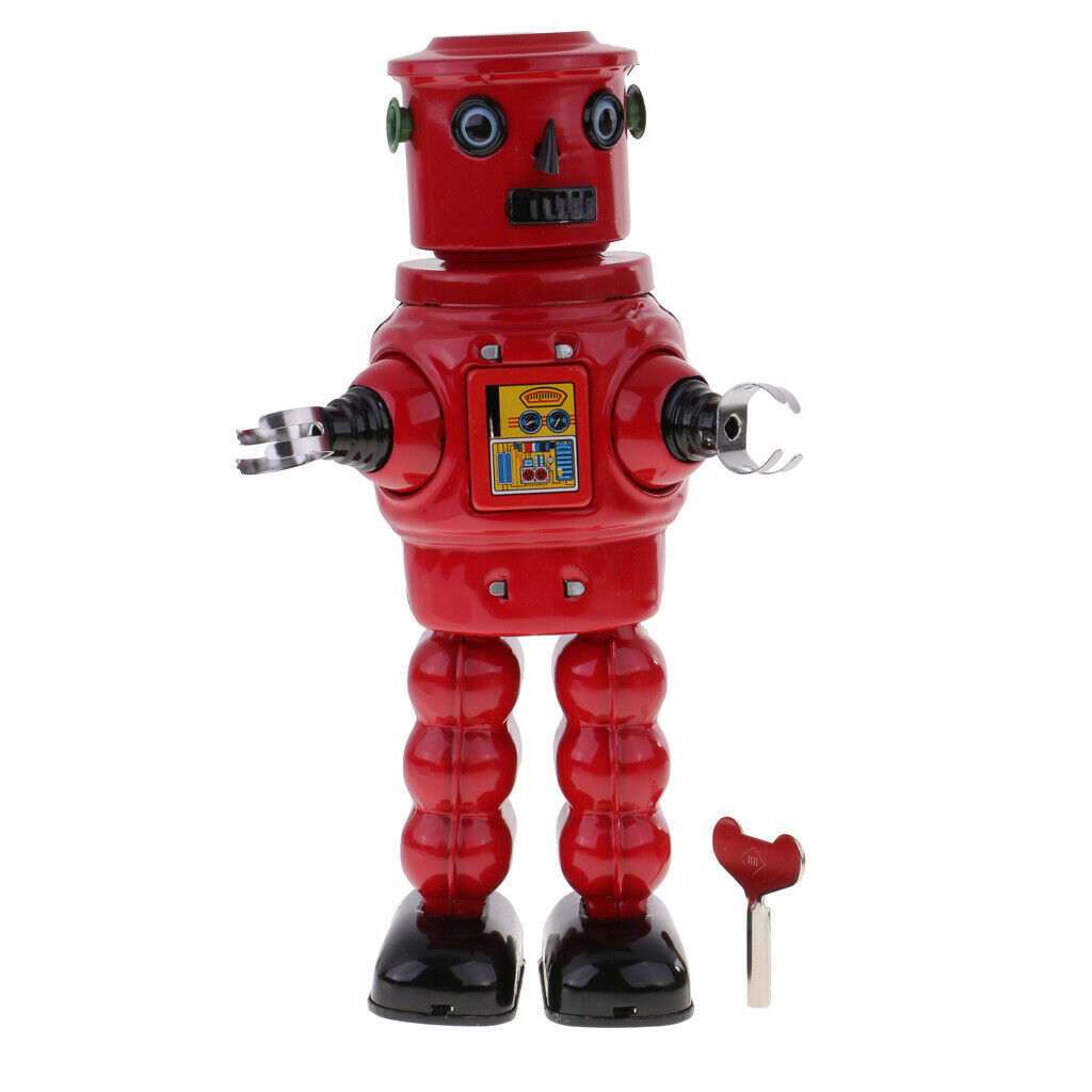 New Mechanical Roby Robot Wind Up Clockwork Tin Toys Decoration Collectibles