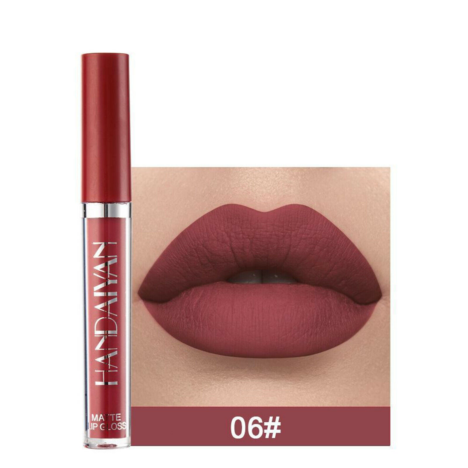 Matte Nude Liquid Lipstick Waterproof Makeup Durable Cosmetics 06