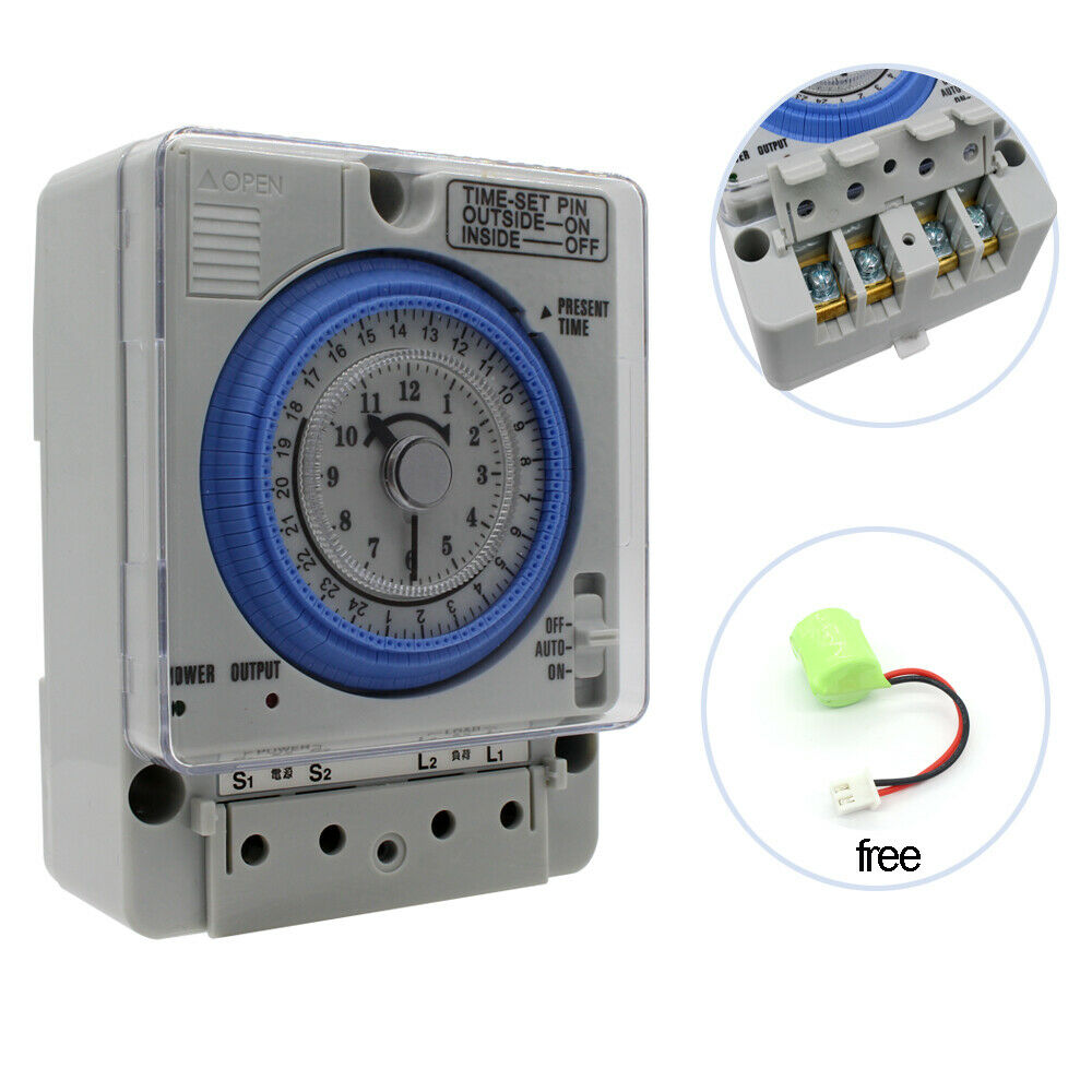 Tb35-N Programmable Din Rail Water Heater Timer Switch Time 100-240V Controller
