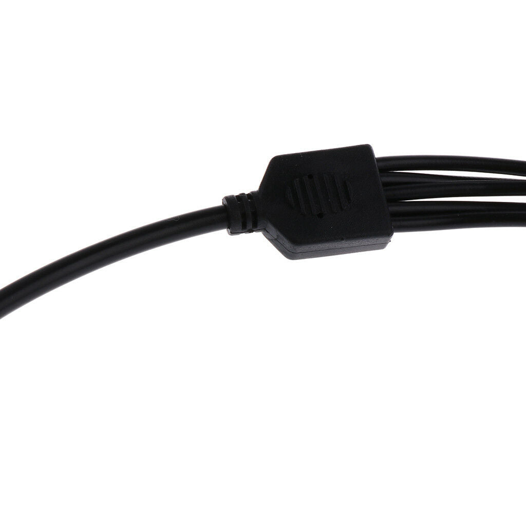 Durable DC 1 Female to 5 Male Output Power Splitter Cable Cord Y Adapter