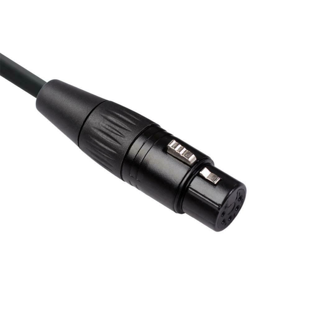 5 Pins XLR Male to 5 Pins XLR Female Stereo Audio Cable Adapter 1m