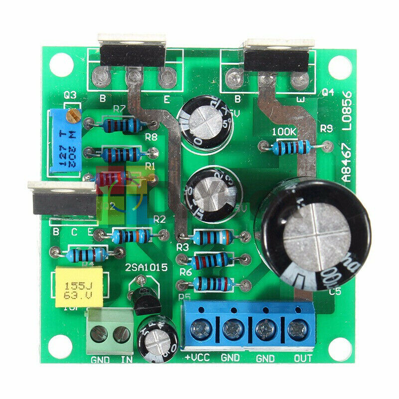 Mini 1969 TIP41C 1 Channel Amplifier Assemble Board Pure Class A DC 12V-30V 24V