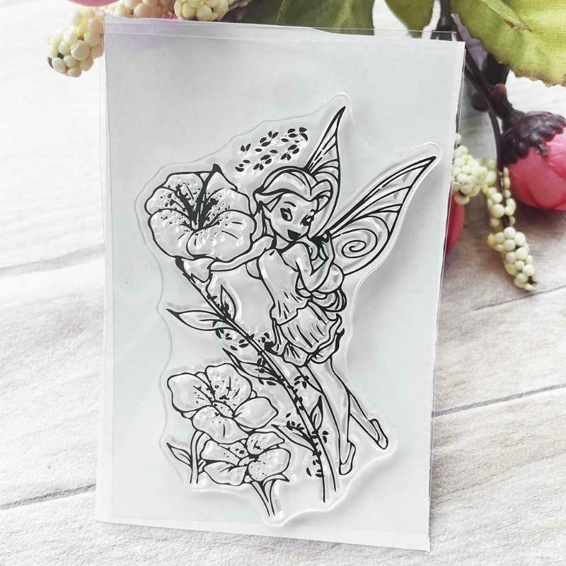 Flower Fairy Silicone Clear Seal Stamp DIY Scrapbooking Embossing Photo Album