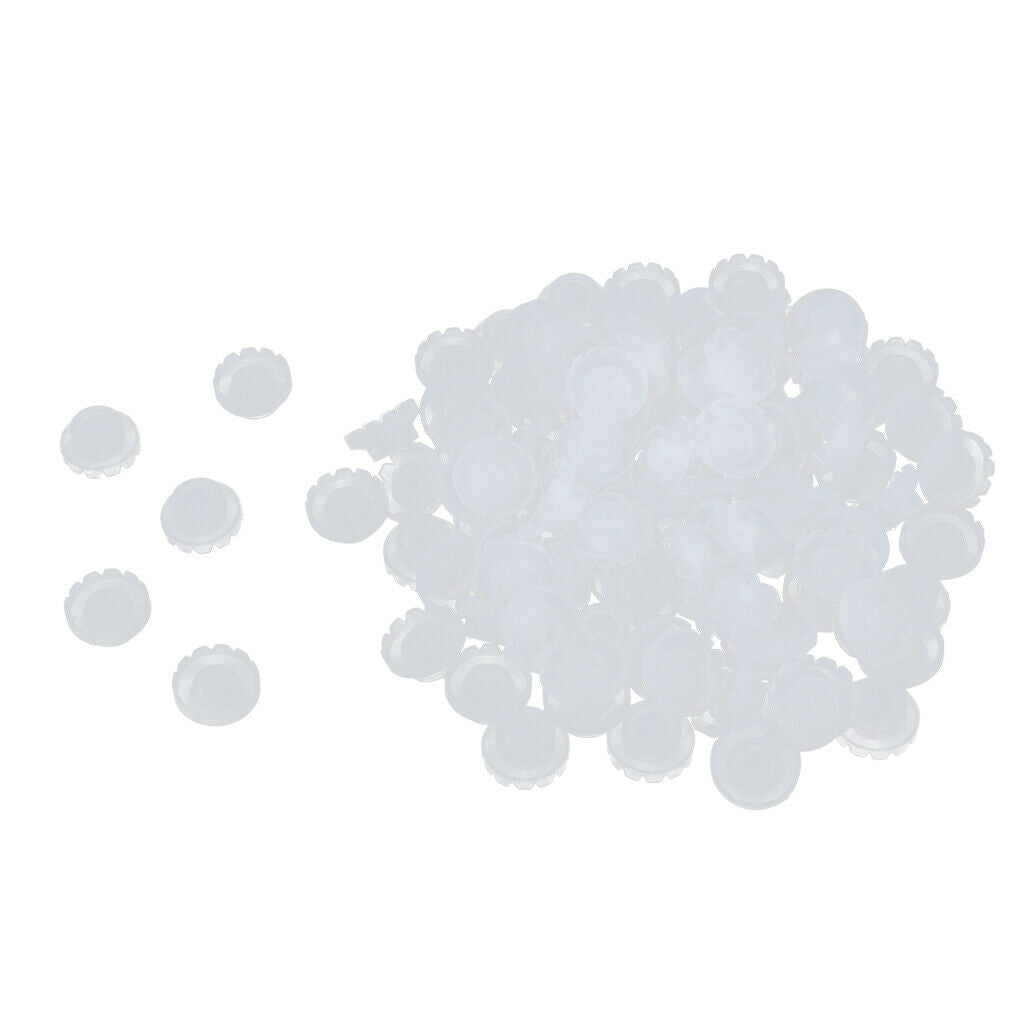 100x Disposable Eyelash Adhesive Glue Holder Eye Lashes Blossom Fans Cup