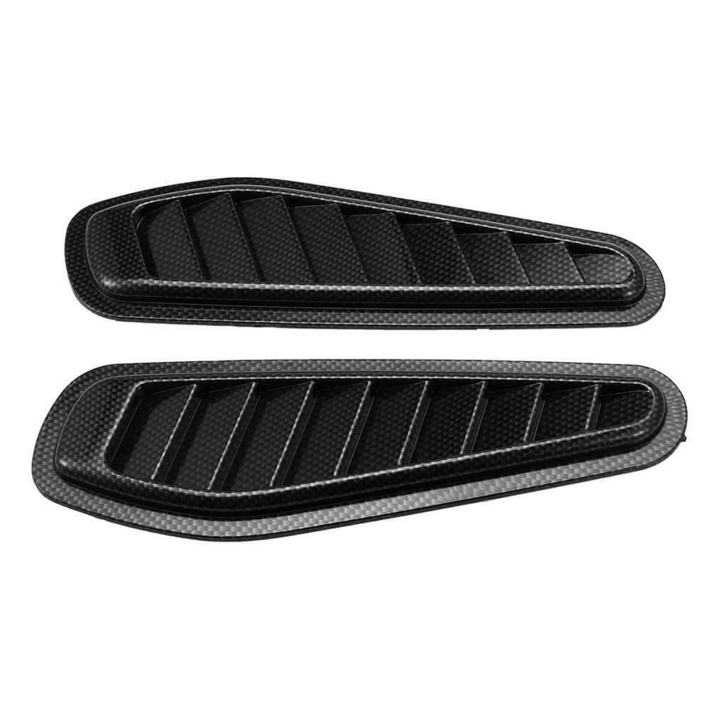 2 Pieces ABS Race Car Hood Scoop Bonnet Air Vent Decorative Accessories