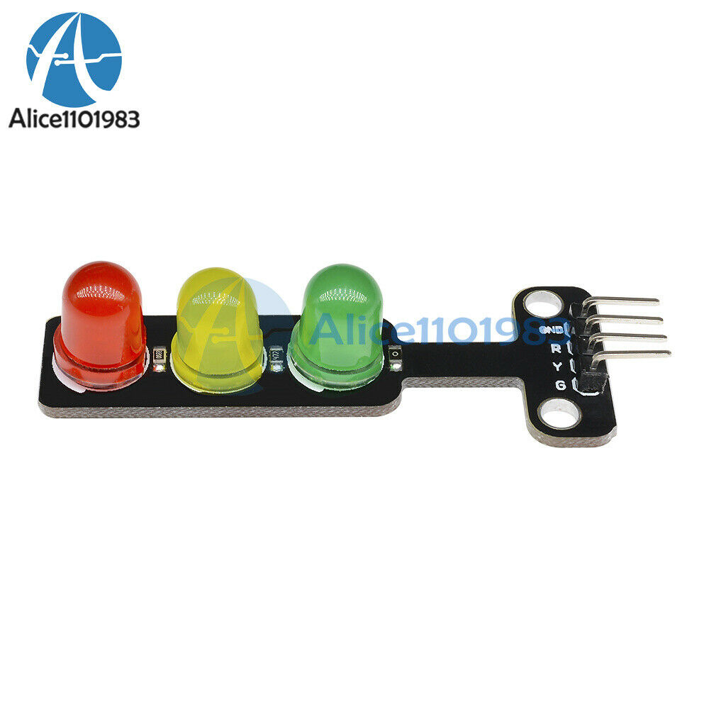 10PCS 5mm 5V LED Traffic Light Digital Signal Output Module Red Green Blue