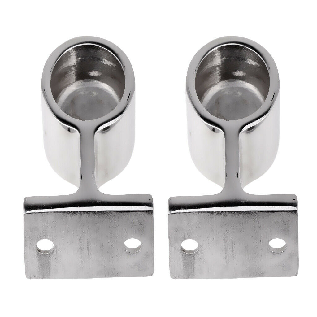 2x Marine Grade 316 Stainless Steel Boat Hand Rail Railing Fitting - 60 Deg