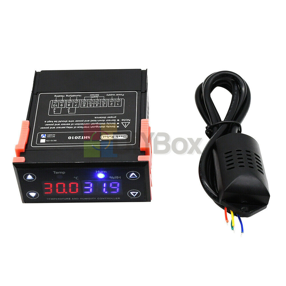SHT2010 Temperature Humidity Hygrometer Controller Touch Button AC 110-230V