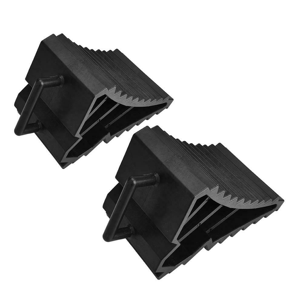 2Pc Car Anti-slip Block Tyre Slip Stopper Wheel Alignment Block Tire Support Pad