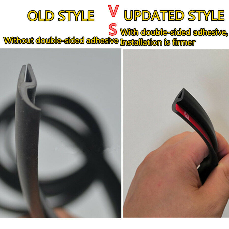 1.8M Universal Rubber Under Front Windshield Wiper Plastic Panel Sealed Strips