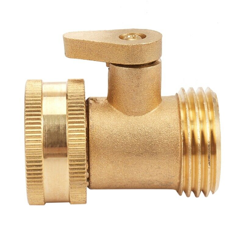 3/4 Inch Garden Hose Water Pipe Connector Brass Valve Faucet Taps Splitter witJ7