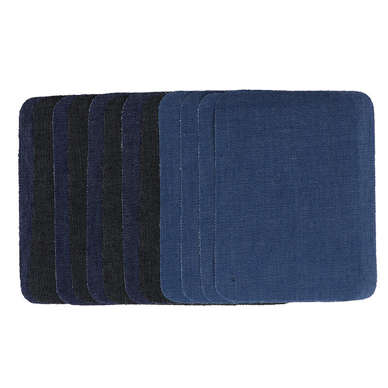 12pcs Iron On Patches Jeans Elbow Patch Apparel Fabric Sewing Knee Pants .l8